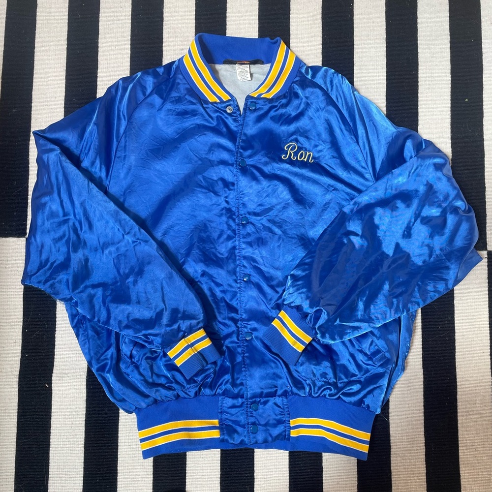 Vintage Embroidered Bomber Jacket